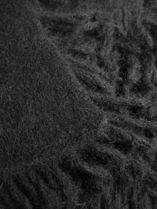 (ͽ)79ͽ/nude:masahiko maruyama ̡:ޥҥޥ/3GG Long Pile Knit SNOOD/Black