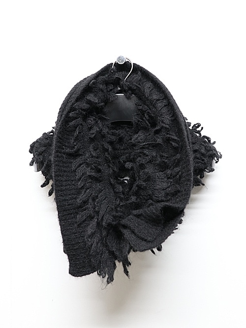 nude:masahiko maruyama ̡:ޥҥޥ/3GG Long Pile Knit SNOOD/Black