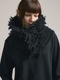 (ͽ)79ͽ/nude:masahiko maruyama ̡:ޥҥޥ/3GG Long Pile Knit SNOOD/Black