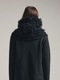 (ͽ)79ͽ/nude:masahiko maruyama ̡:ޥҥޥ/3GG Long Pile Knit SNOOD/Black