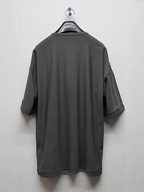 RESOUND CLOTHING���ꥵ����ɥ���������/leather pocket overnylon T/GREY