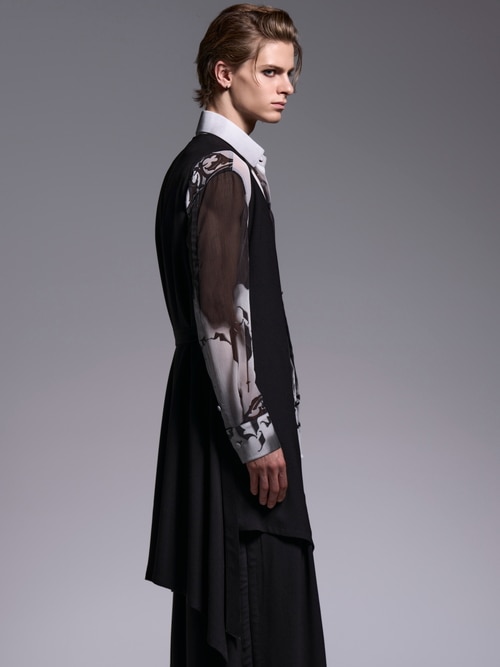 (ͽ���ʡ�6��7������ͽ��/kiryuyrik������奦����奦/Decorative YOURYU Shirt/Black&Gray