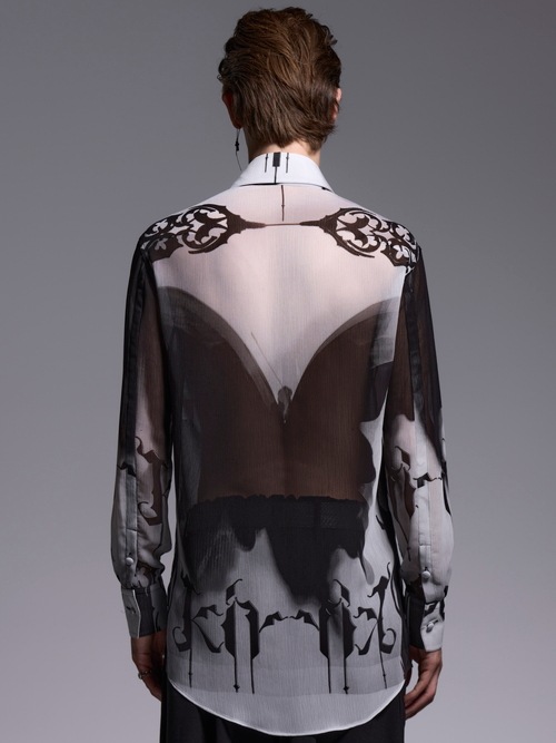 (ͽ���ʡ�6��7������ͽ��/kiryuyrik������奦����奦/Decorative YOURYU Shirt/Black&Gray