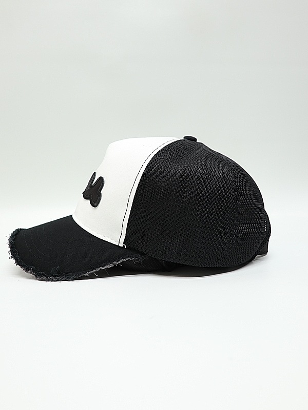 �㴰���wjk�����֥른��������/muta ����ܥ졼����� wave cut-off mesh cap/black �� white