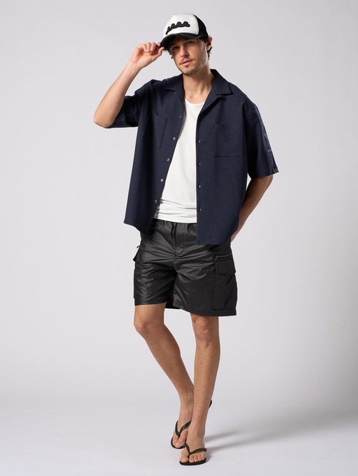 (ͽ���ʡ�5��6������ͽ��/wjk�����֥른��������/muta ����ܥ졼����� wave cut-off mesh cap/black �� white