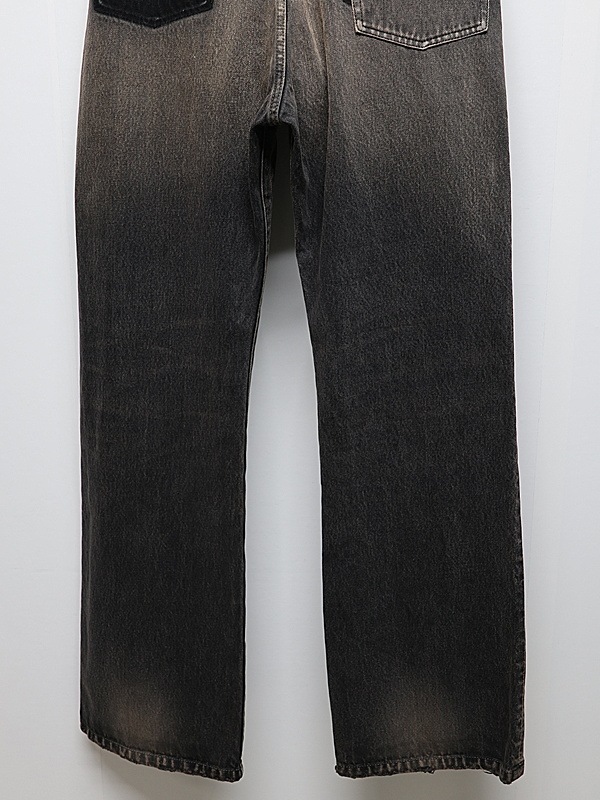 Maison MIHARA YASUHIRO���᥾�� �ߥϥ�䥹�ҥ�/13OZ HEAVY FLARE TAPERED JEANS/BLACK