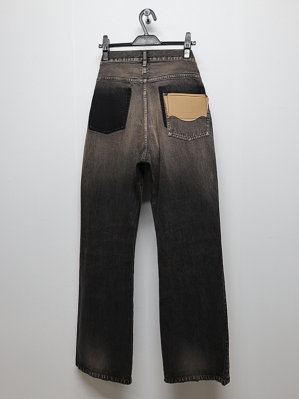 Maison MIHARA YASUHIRO���᥾�� �ߥϥ�䥹�ҥ�/13OZ HEAVY FLARE TAPERED JEANS/BLACK