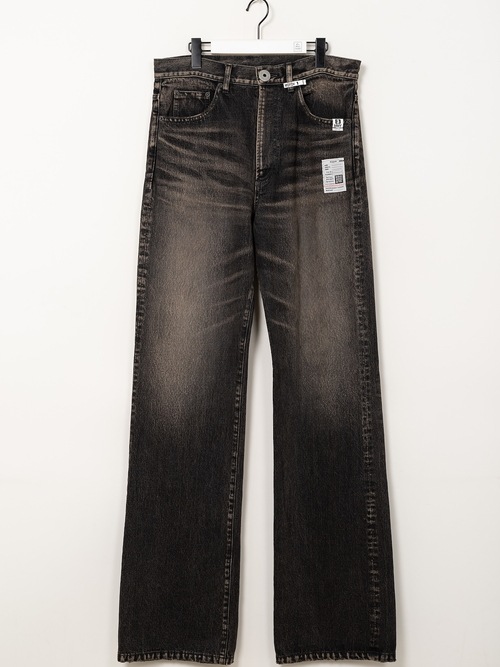 Maison MIHARA YASUHIRO���᥾�� �ߥϥ�䥹�ҥ�/13OZ HEAVY FLARE TAPERED JEANS/BLACK