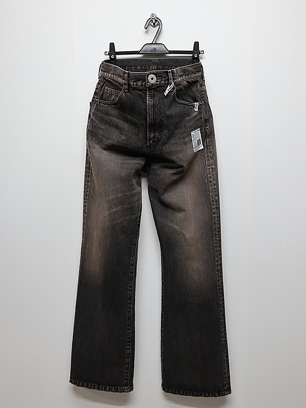 Maison MIHARA YASUHIRO���᥾�� �ߥϥ�䥹�ҥ�/13OZ HEAVY FLARE TAPERED JEANS/BLACK