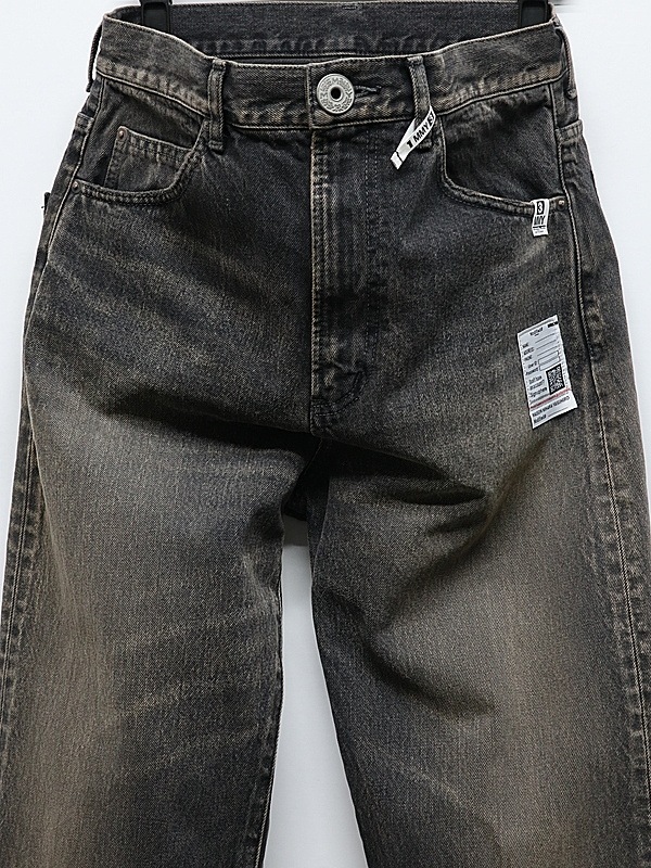 Maison MIHARA YASUHIRO���᥾�� �ߥϥ�䥹�ҥ�/13OZ HEAVY FLARE TAPERED JEANS/BLACK
