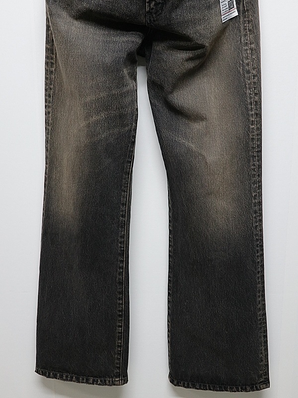 Maison MIHARA YASUHIRO���᥾�� �ߥϥ�䥹�ҥ�/13OZ HEAVY FLARE TAPERED JEANS/BLACK