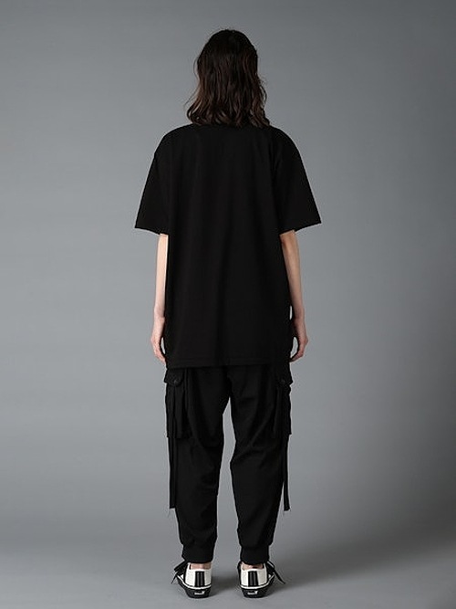 �㴰���Ground Y�����饦��ɥ磻/20/ COTTON JERSEY ROSE AND TULIP/BLACK