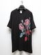 �㴰���Ground Y�����饦��ɥ磻/20/ COTTON JERSEY ROSE AND TULIP/BLACK
