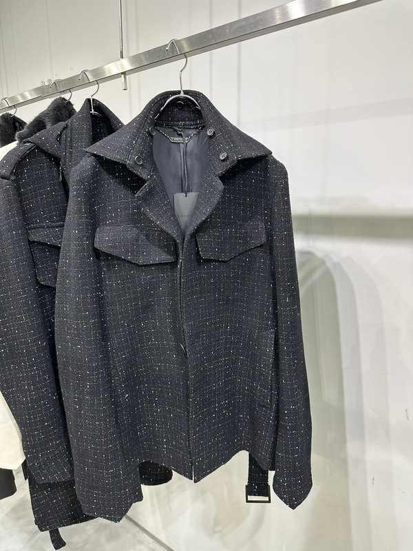 (ͽ���ʡ�11������12������ͽ��/kiryuyrik������奦����奦/Tweed Fur Safari Blouson/Black
