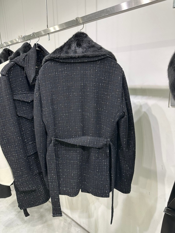 (ͽ���ʡ�11������12������ͽ��/kiryuyrik������奦����奦/Tweed Fur Safari Blouson/Black
