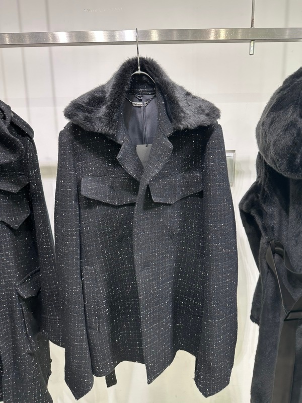 (ͽ���ʡ�11������12������ͽ��/kiryuyrik������奦����奦/Tweed Fur Safari Blouson/Black