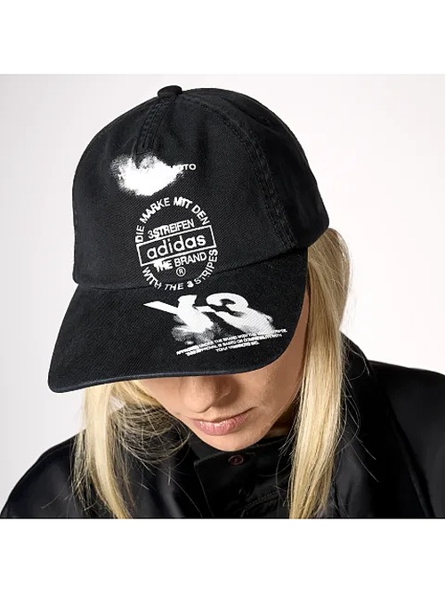 Y-3磻꡼/Y-3 GRAPHIC CAP/BLACK