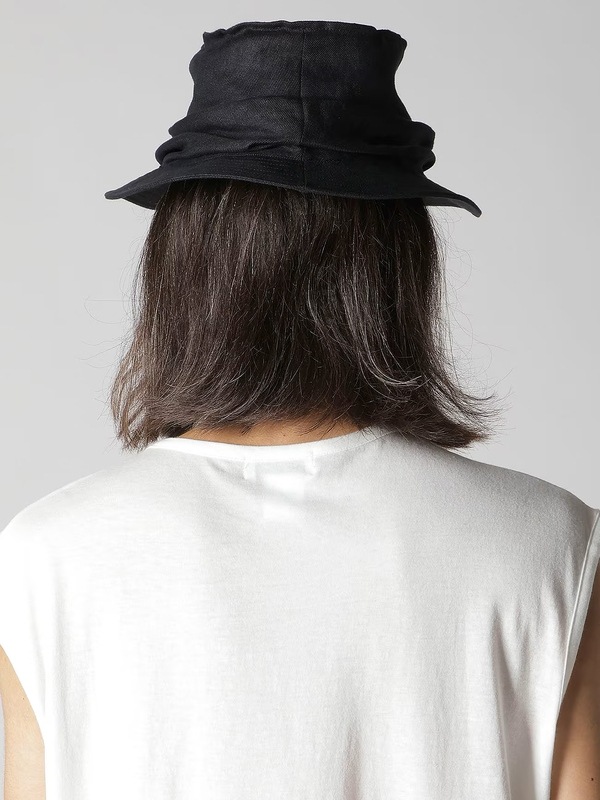 �㴰���Yohji Yamamoto���襦����ޥ��/40/1��ͥ�ĥ��롡�ɥ졼�ץϥå�/BLACK