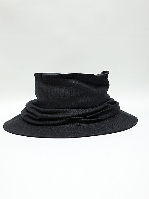 Yohji Yamamoto���襦����ޥ��/40/1��ͥ�ĥ��롡�ɥ졼�ץϥå�/BLACK
