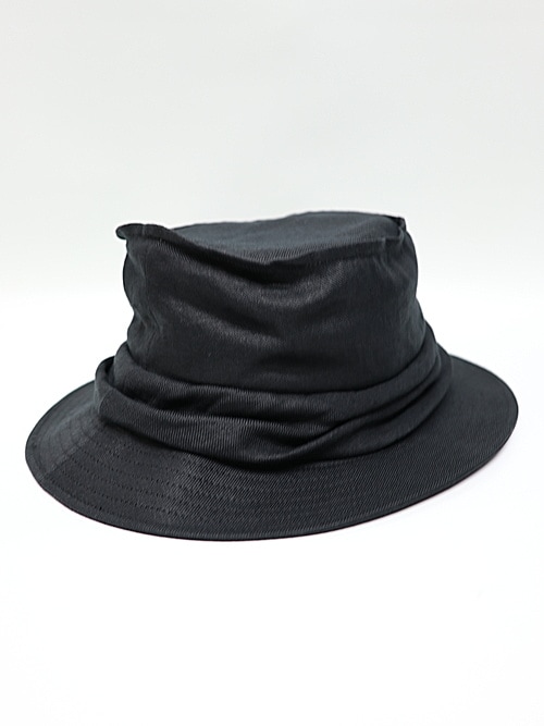 Yohji Yamamoto���襦����ޥ��/40/1��ͥ�ĥ��롡�ɥ졼�ץϥå�/BLACK
