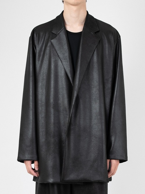 LAD MUSICIAN����å� �ߥ塼�������/STRETCH FAUX LEATHER JERSEY LJK/BLACK