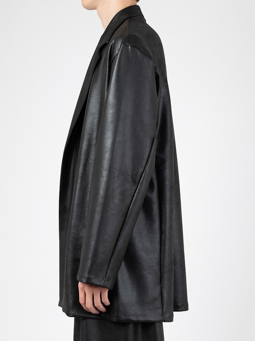 LAD MUSICIAN����å� �ߥ塼�������/STRETCH FAUX LEATHER JERSEY LJK/BLACK