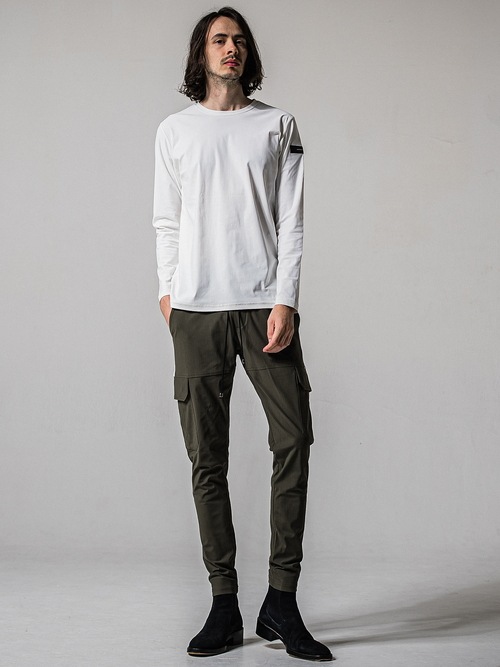 (ͽ���ʡ�3��4������ͽ��/39TH RESOUND CLOTHING���ꥵ����ɥ���������/LOOSE FIT nylon longsleave Tee/WHITE