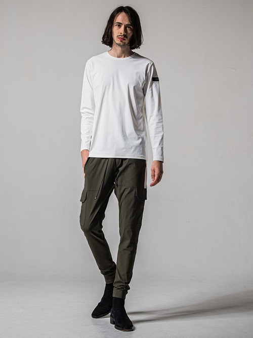 (ͽ���ʡ�3��4������ͽ��/39TH RESOUND CLOTHING���ꥵ����ɥ���������/LOOSE FIT nylon longsleave Tee/WHITE