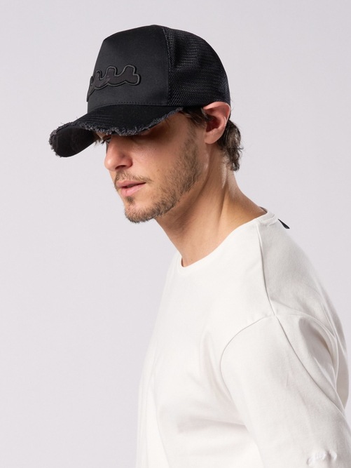 (ͽ���ʡ�5��6������ͽ��/wjk�����֥른��������/muta ����ܥ졼����� wave cut-off mesh cap/black