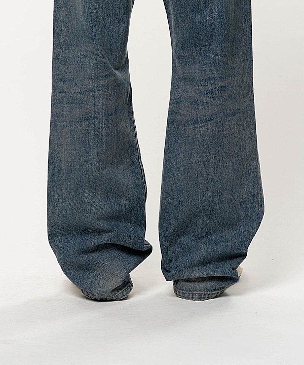 Maison MIHARA YASUHIRO���᥾�� �ߥϥ�䥹�ҥ�/13OZ HEAVY FLARE TAPERED JEANS/INDIGO