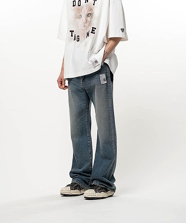 Maison MIHARA YASUHIRO���᥾�� �ߥϥ�䥹�ҥ�/13OZ HEAVY FLARE TAPERED JEANS/INDIGO