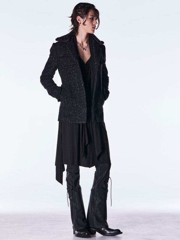 (ͽ���ʡ�11������12������ͽ��/kiryuyrik������奦����奦/Tweed Safari Blouson/Black