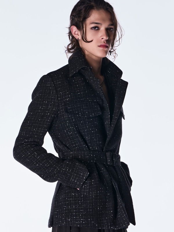 (ͽ���ʡ�11������12������ͽ��/kiryuyrik������奦����奦/Tweed Safari Blouson/Black