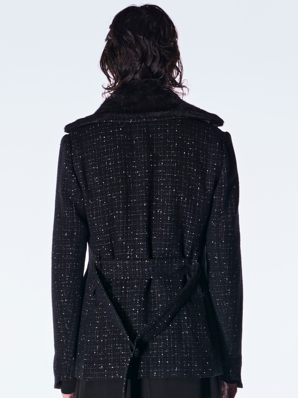 (ͽ���ʡ�11������12������ͽ��/kiryuyrik������奦����奦/Tweed Safari Blouson/Black
