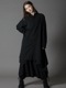 Ground Y饦ɥ磻/W/GABARDINE 3WAY LONG SHIRT/BLACK