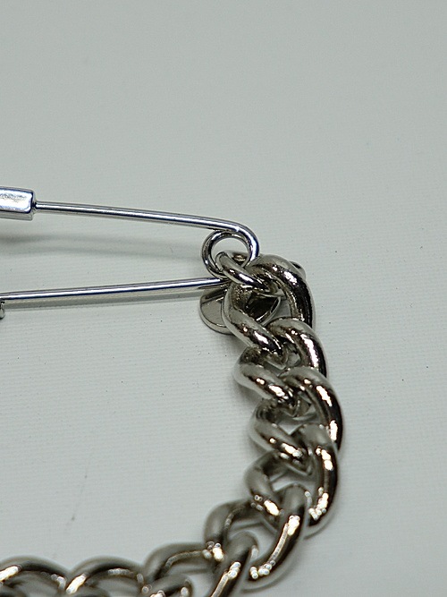 Ground Y饦ɥ磻/BRASS CHAIN BRACELET W/PIN/SILVER