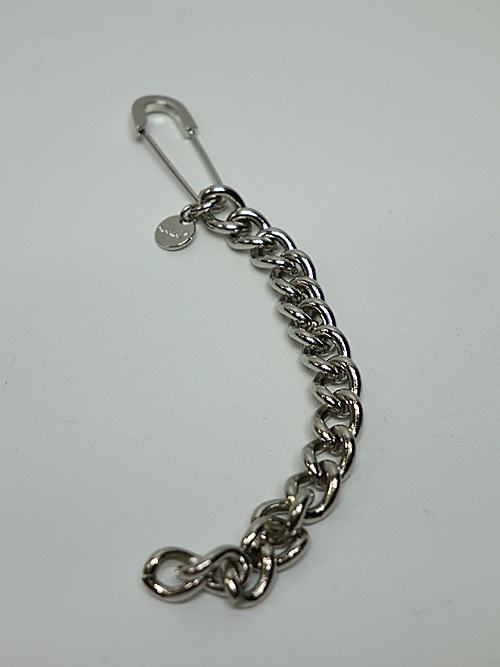 Ground Y饦ɥ磻/BRASS CHAIN BRACELET W/PIN/SILVER