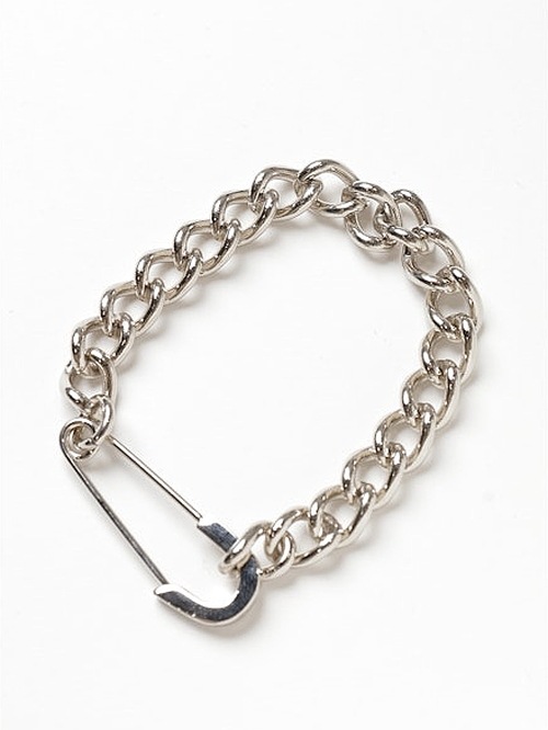 Ground Y饦ɥ磻/BRASS CHAIN BRACELET W/PIN/SILVER