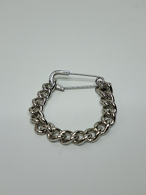 Ground Y饦ɥ磻/BRASS CHAIN BRACELET W/PIN/SILVER