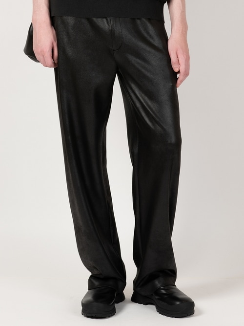 LAD MUSICIAN����å� �ߥ塼�������/STRETCH FAUX LEATHER/J SLIM PT/BLACK