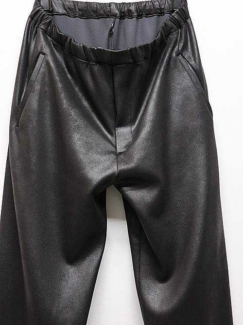 LAD MUSICIAN����å� �ߥ塼�������/STRETCH FAUX LEATHER/J SLIM PT/BLACK