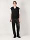 LAD MUSICIAN����å� �ߥ塼�������/STRETCH FAUX LEATHER/J SLIM PT/BLACK