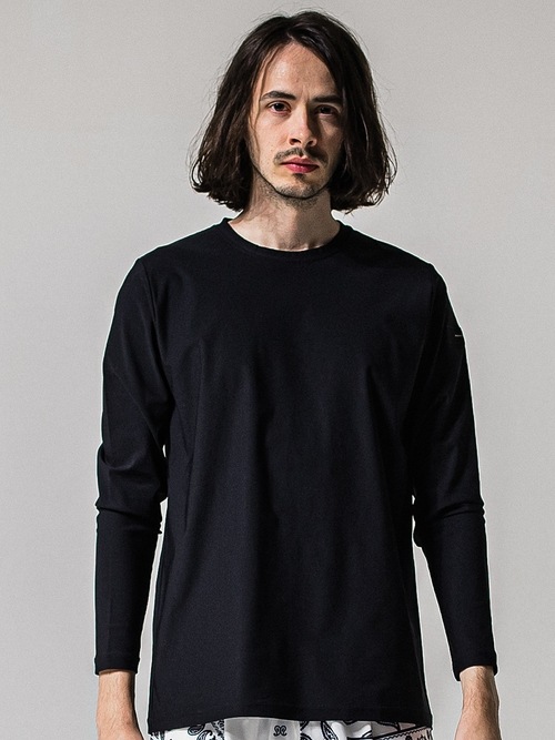 (ͽ���ʡ�3��4������ͽ��/39TH RESOUND CLOTHING���ꥵ����ɥ���������/LOOSE FIT nylon longsleave Tee/BLACK