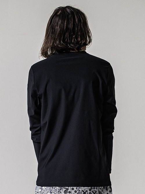 (ͽ���ʡ�3��4������ͽ��/39TH RESOUND CLOTHING���ꥵ����ɥ���������/LOOSE FIT nylon longsleave Tee/BLACK