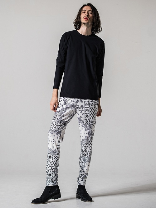 (ͽ���ʡ�3��4������ͽ��/39TH RESOUND CLOTHING���ꥵ����ɥ���������/LOOSE FIT nylon longsleave Tee/BLACK