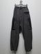 Maison MIHARA YASUHIRO���᥾�� �ߥϥ�䥹�ҥ�/SULFUR DYED BACK SATIN DAMAGED CARGO PT/BLACK