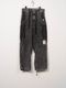 Maison MIHARA YASUHIRO���᥾�� �ߥϥ�䥹�ҥ�/SULFUR DYED BACK SATIN DAMAGED CARGO PT/BLACK