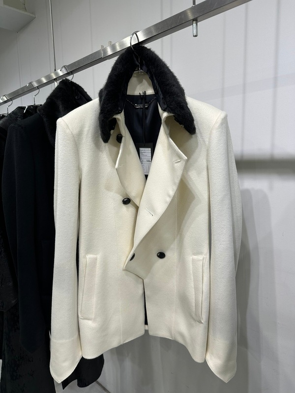 (ͽ���ʡ�11������12������ͽ��/kiryuyrik������奦����奦/Beaver Fur Napoleon Jacket/White