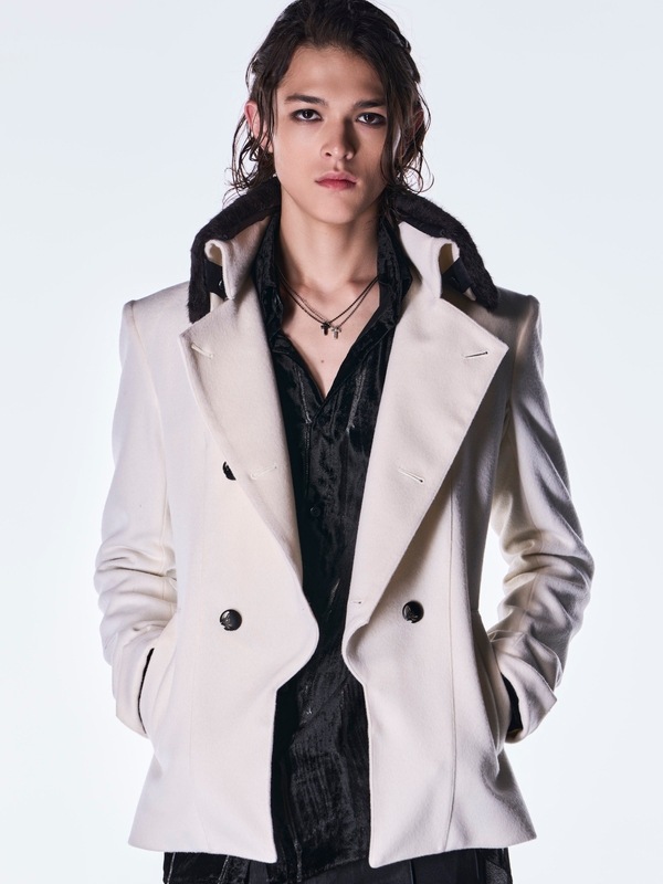 (ͽ���ʡ�11������12������ͽ��/kiryuyrik������奦����奦/Beaver Fur Napoleon Jacket/White