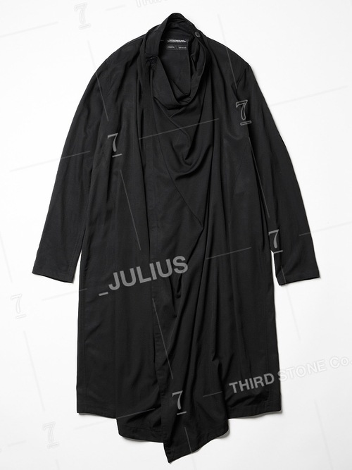 JULIUSꥦ/RAYON/COTTON CLOTH SHIRT1/BLACK.